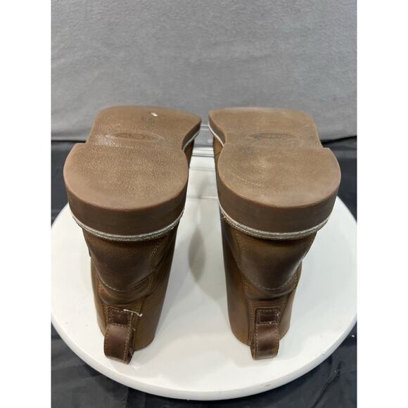 Clarks Desert Bushacre Ankle Boots 6-Eye Lace Up Brown Leather Men Size 7.5 - Picture 13 of 16